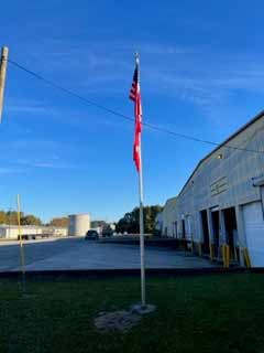 Flag on display at Alfiniti
